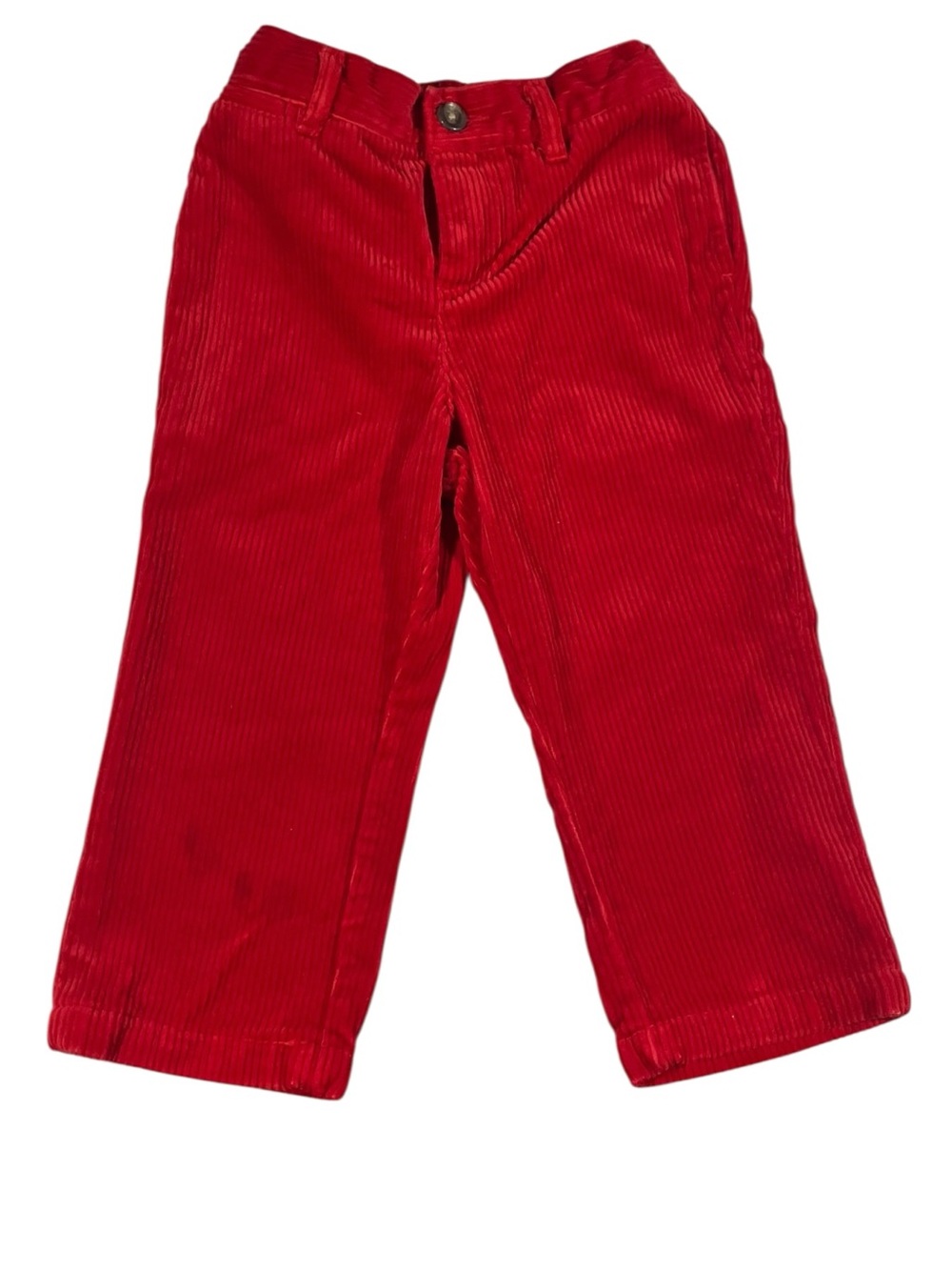 Vintage 90’s Ralph Lauren Baby 24M Red Cotton Corduroy Pants Preppy Classic